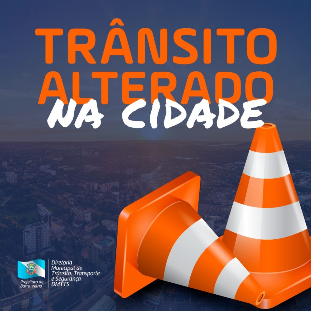 Trânsito alterado na cidade