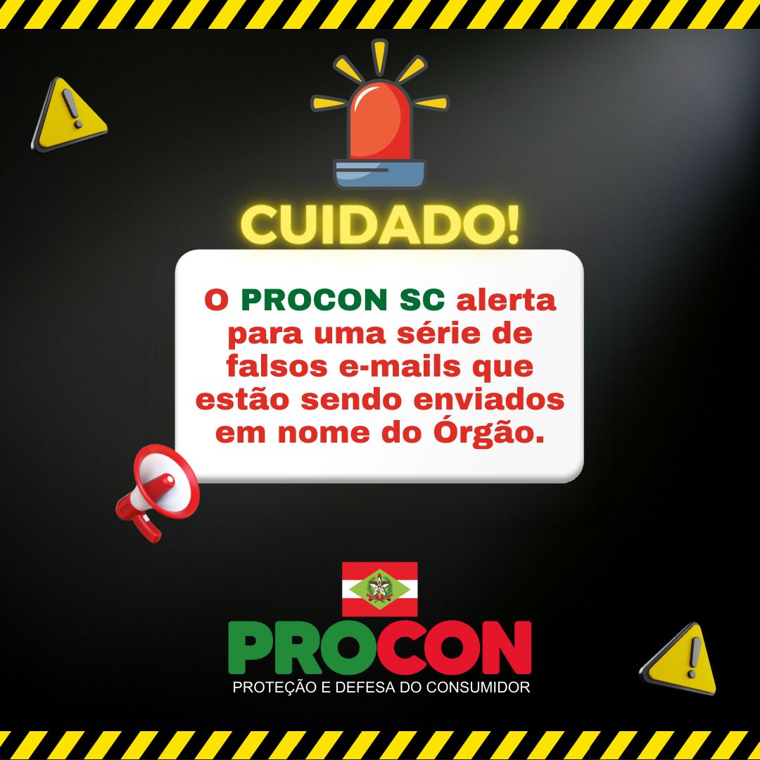 Procon-SC emails falsos