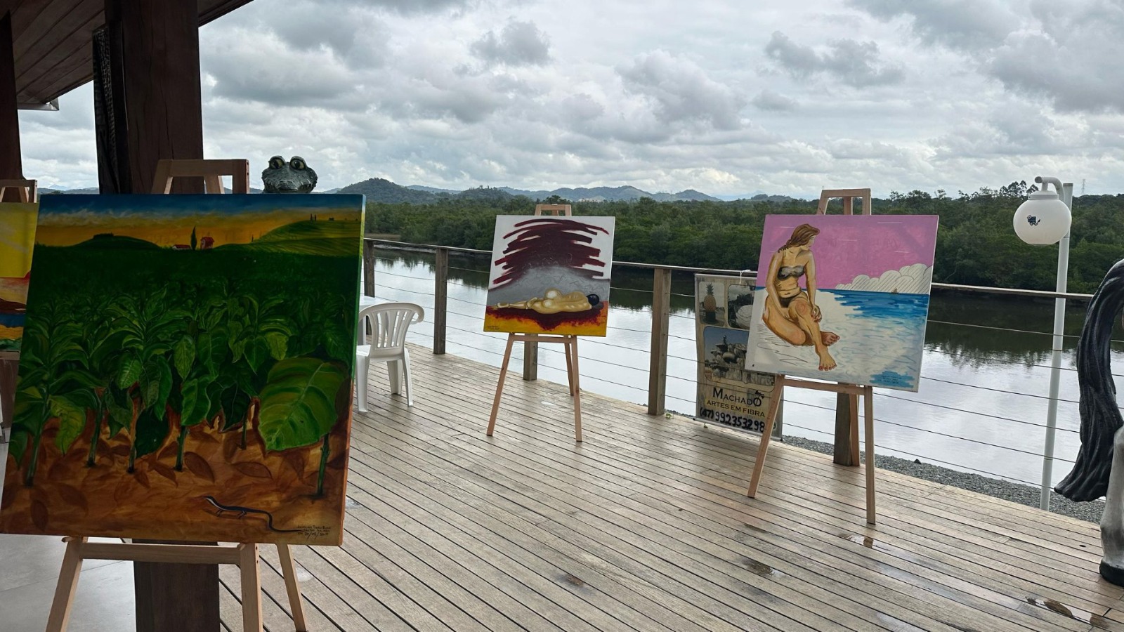 Primeira exposição de arte de Araquari segue até sábado 17/05