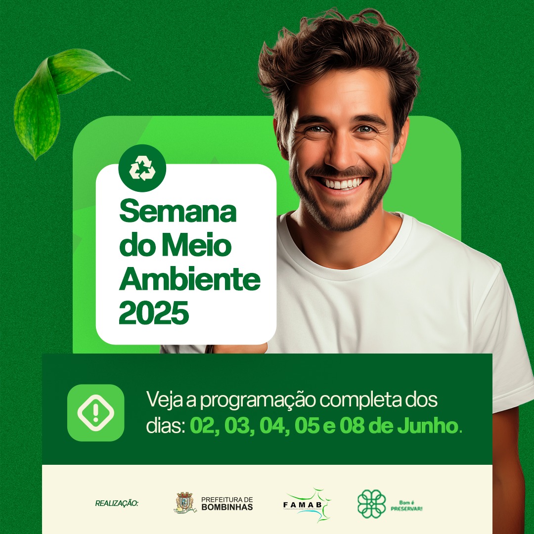 Bombinhas promove semana do meio ambiente 2025 com atividades para toda a comunidade