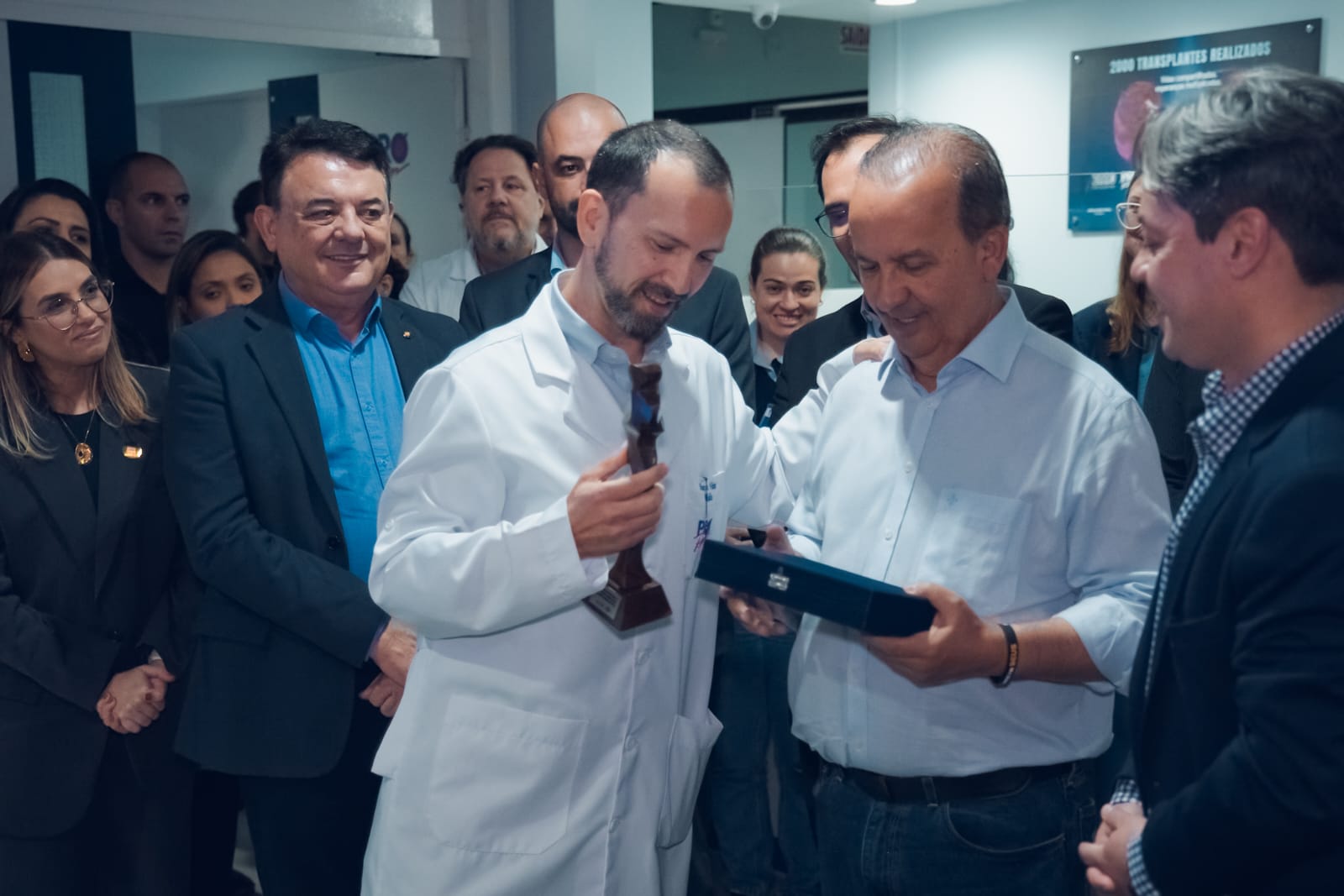 Jorginho Mello visita Pró-Rim Joinville