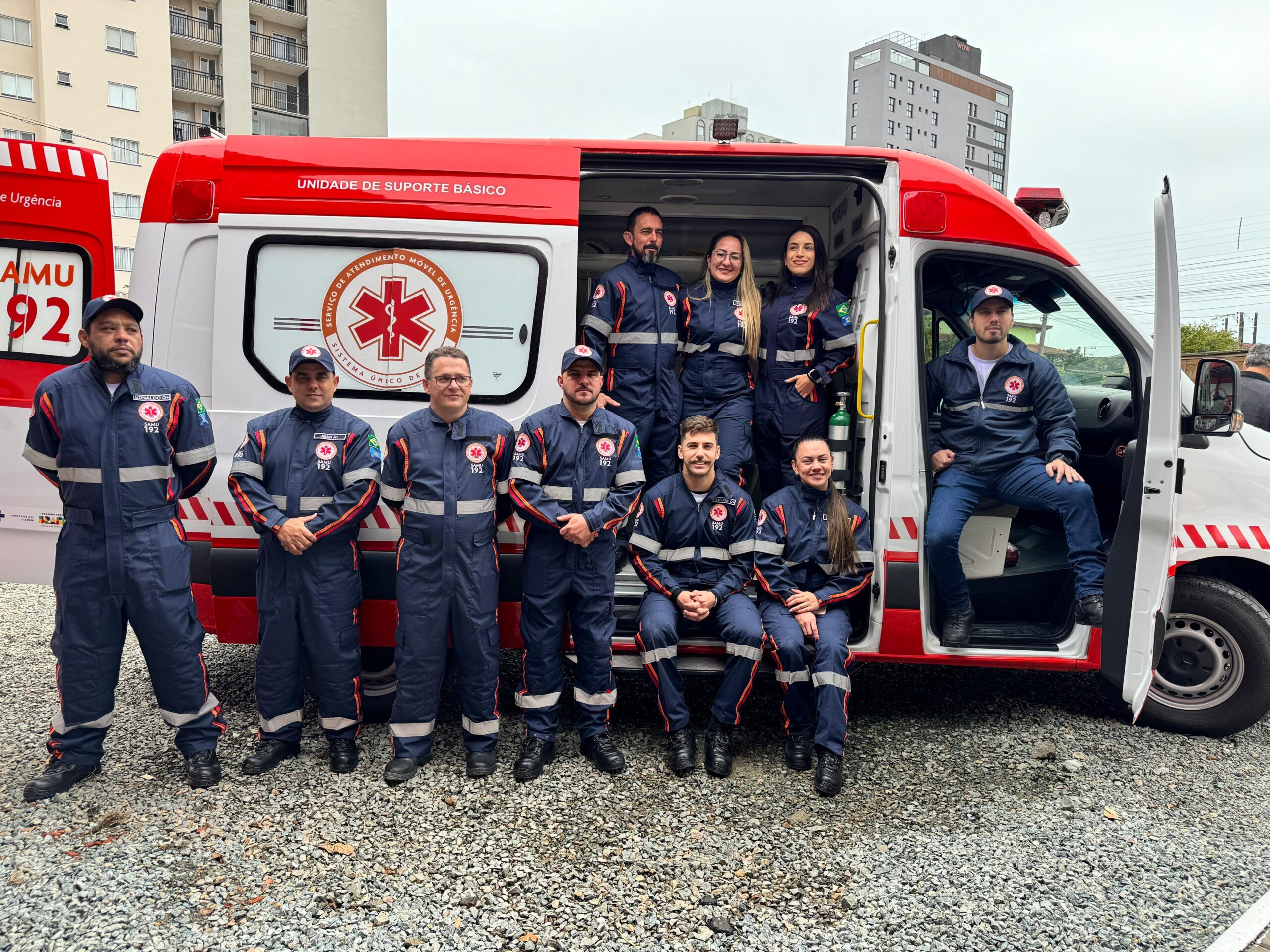 Samu inaugura nova base e inicia o serviço de Suporte Básico em Balneário Piçarras