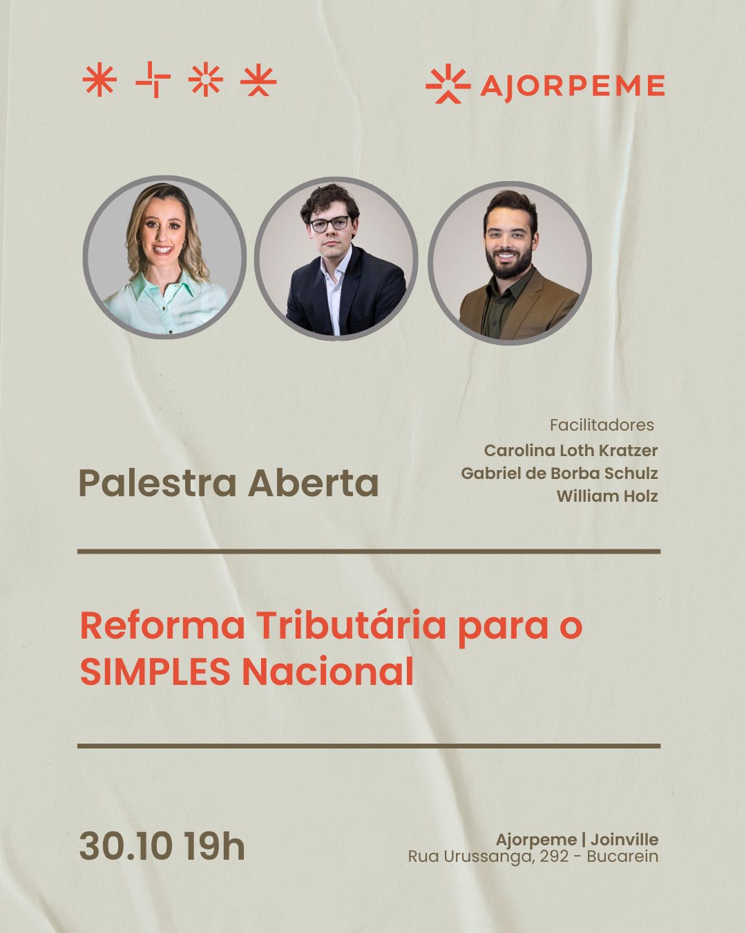 Ajorpeme promove palestra gratuita sobre os impactos da Reforma Tributária