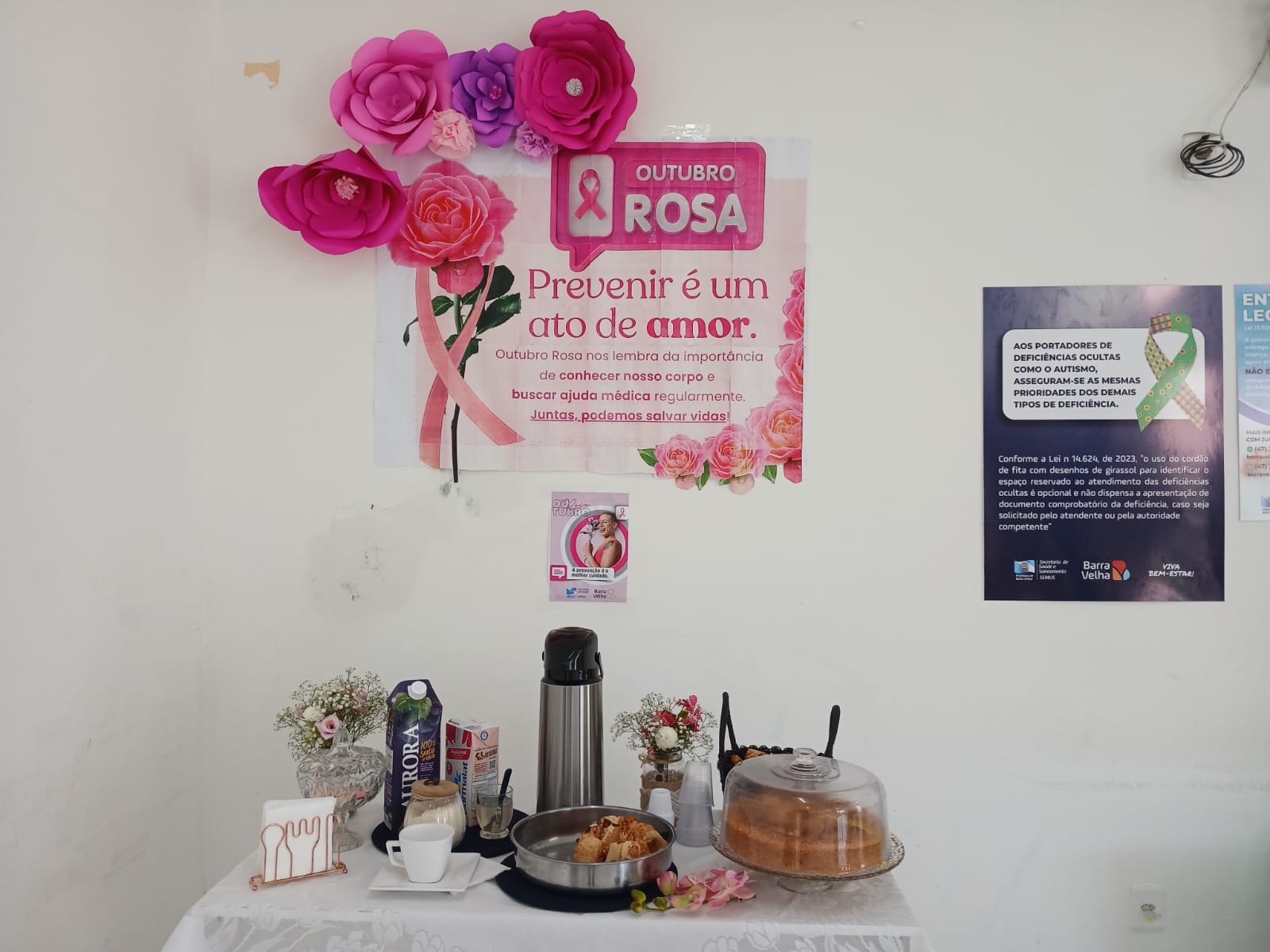 UBS do Centro de Barra Velha recebe pacientes com café especial no Outubro Rosa