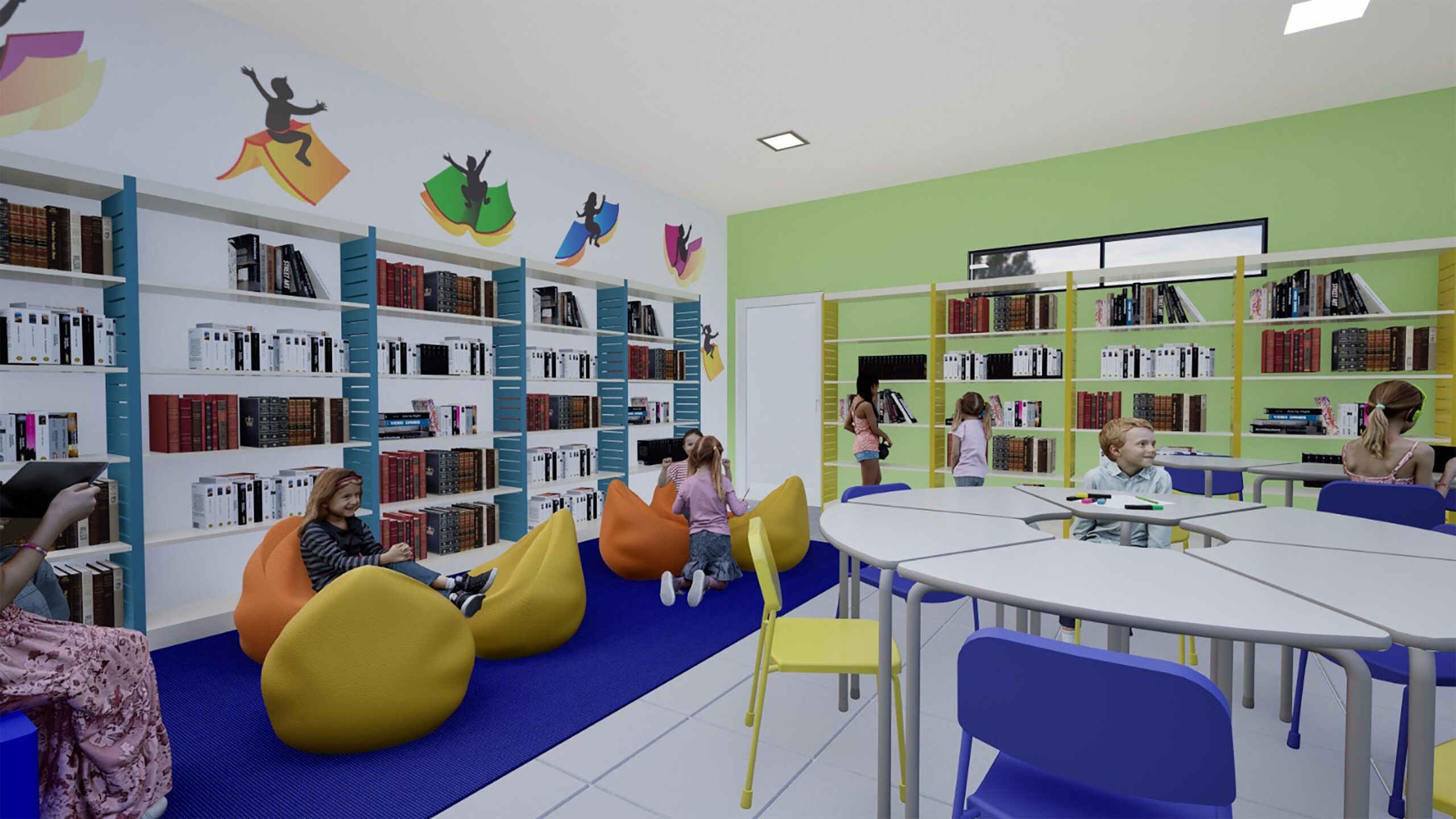 Biblioteca escolar em Barra Velha (SC) entra na fase final de reforma