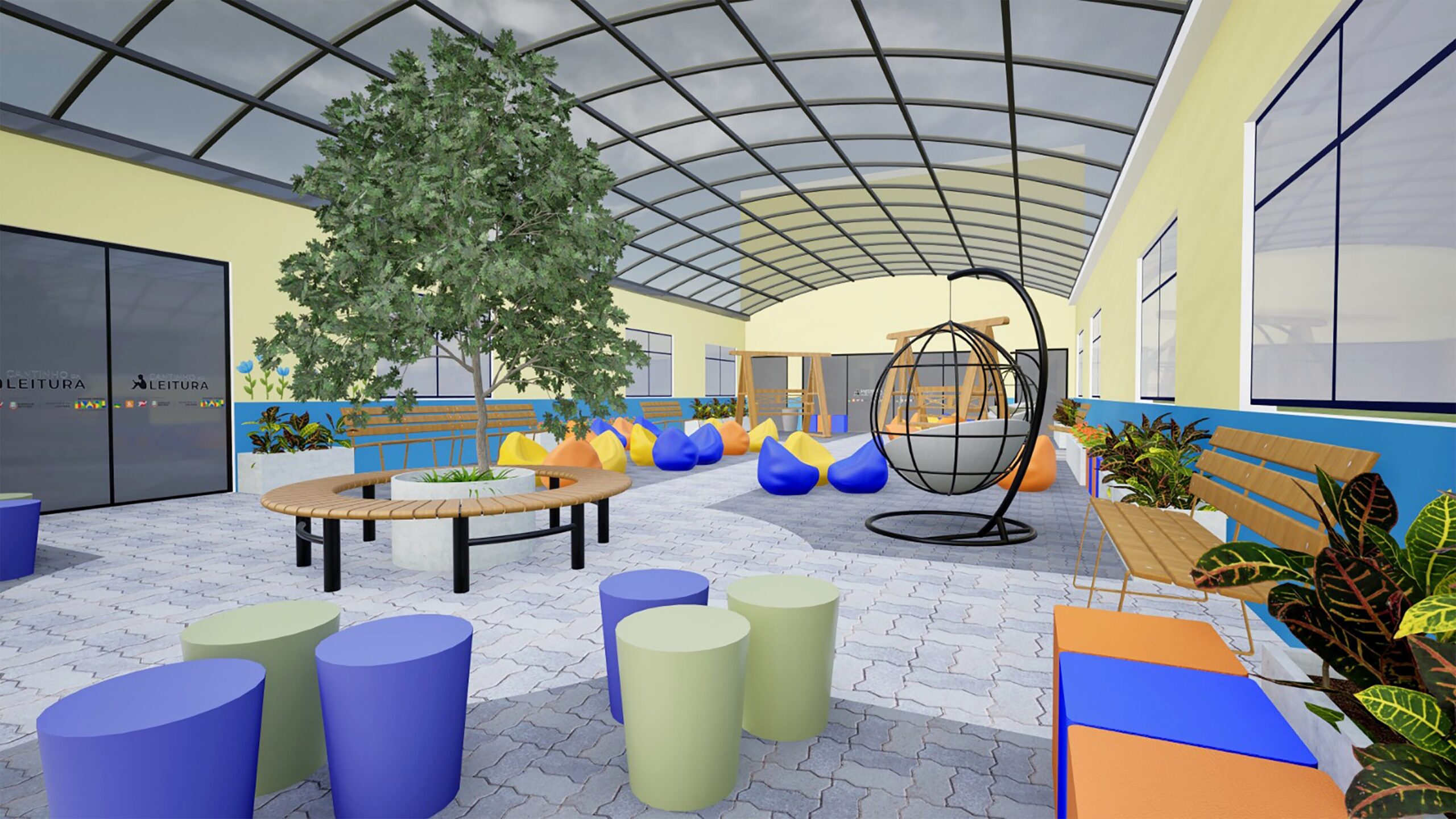 Biblioteca escolar em Barra Velha (SC) entra na fase final de reforma