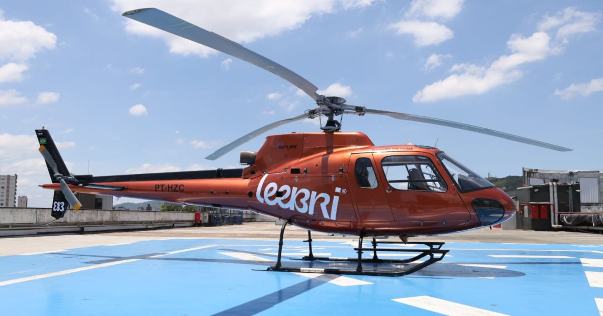 Empresa de SP vai oferecer voos de helicóptero por aplicativo em shopping em Joinville