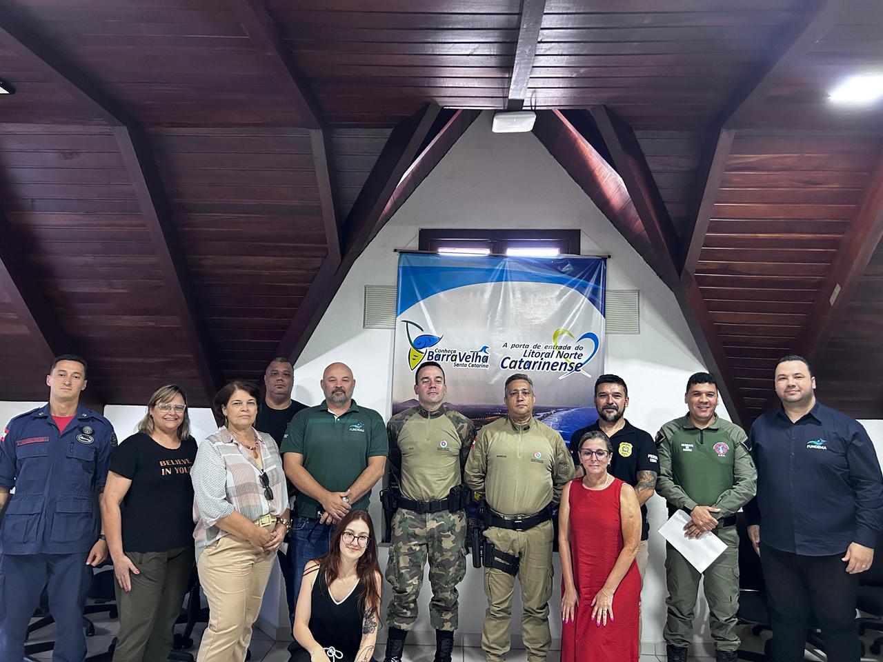 FUNDEMA reúne forças de segurança e instituições para alinhar ações da temporada de verão em Barra Velha
