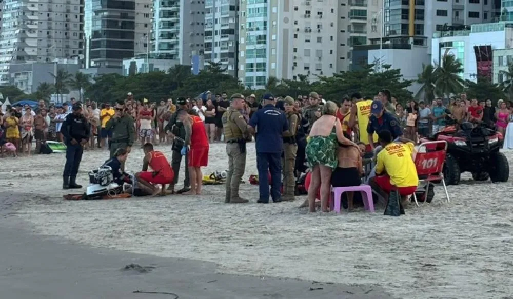 Banhista morre afogado na praia Central de Balneário Camboriú