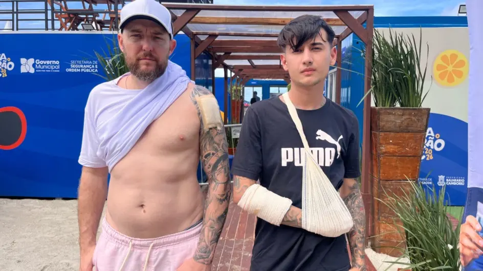 Influenciador e empresário são os turistas esfaqueados em praia de Balneário Camboriú