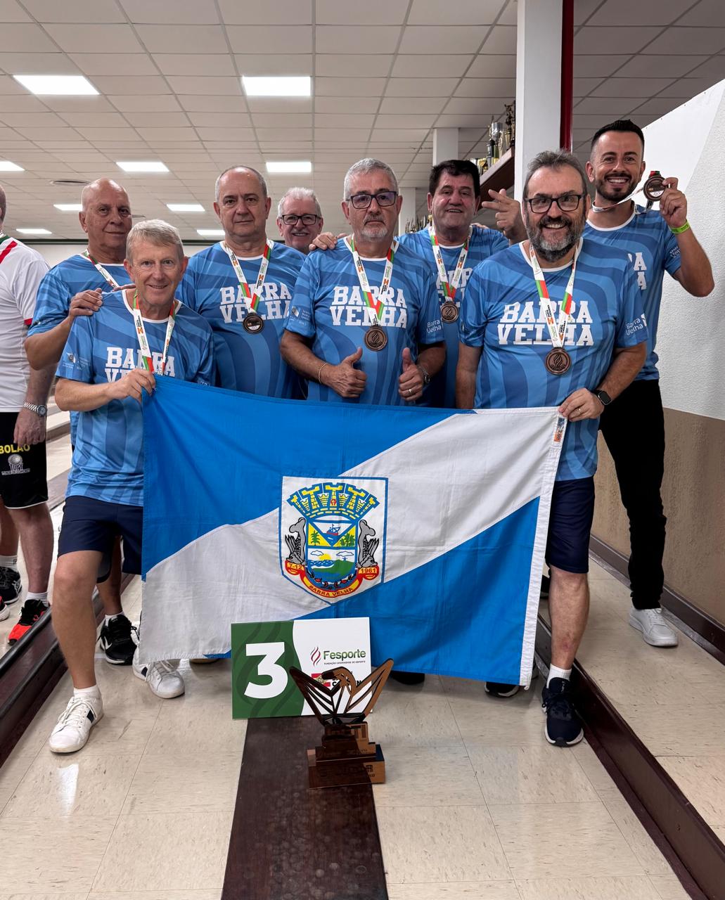 Bolão 23 de Barra Velha conquista medalha de bronze no Jasti