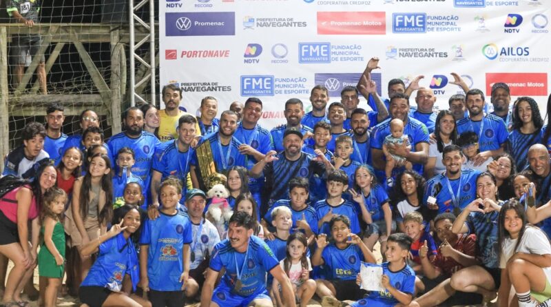 Cabeça de Cobra é o grande campeão do Campeonato Municipal de Futebol de Areia 2026