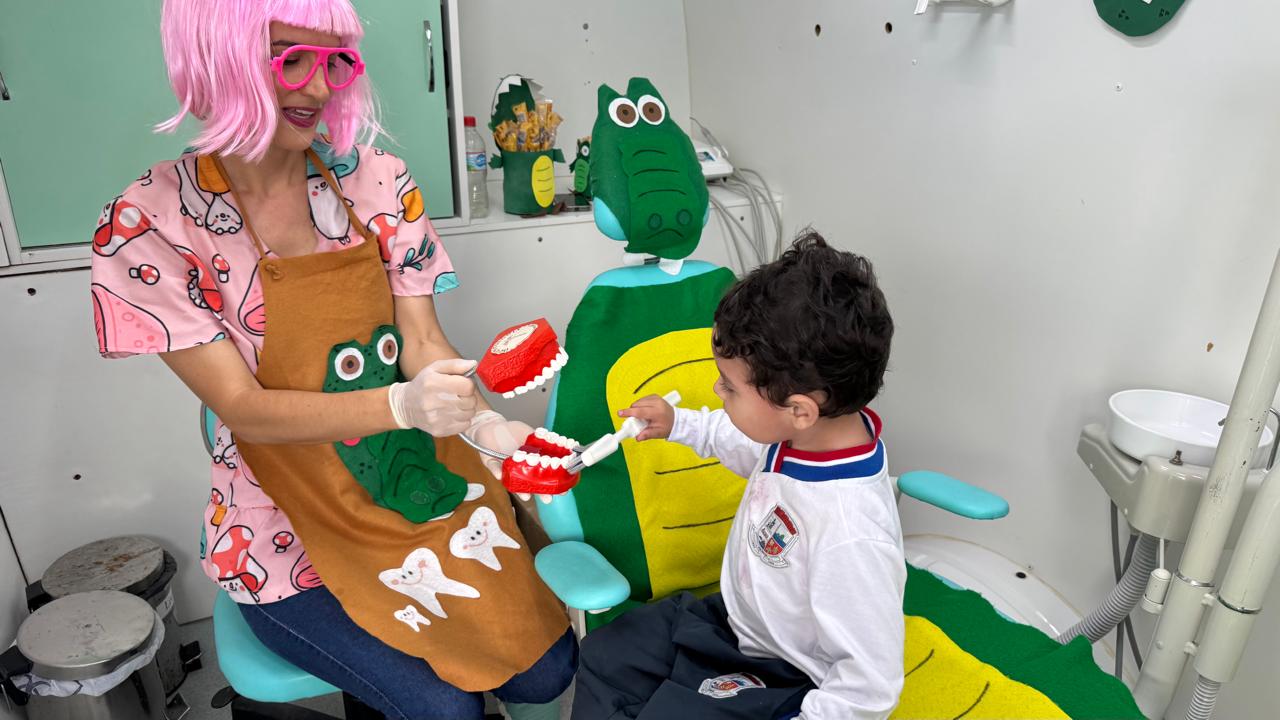 OdonTomé leva atendimento odontológico lúdico às unidades de ensino e servidores