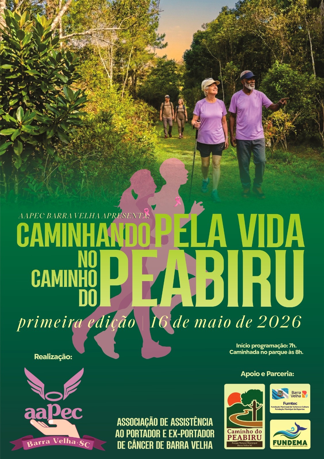 “Caminhando pela Vida no Caminho do Peabiru” neste sábado, dia 16, em Barra Velha