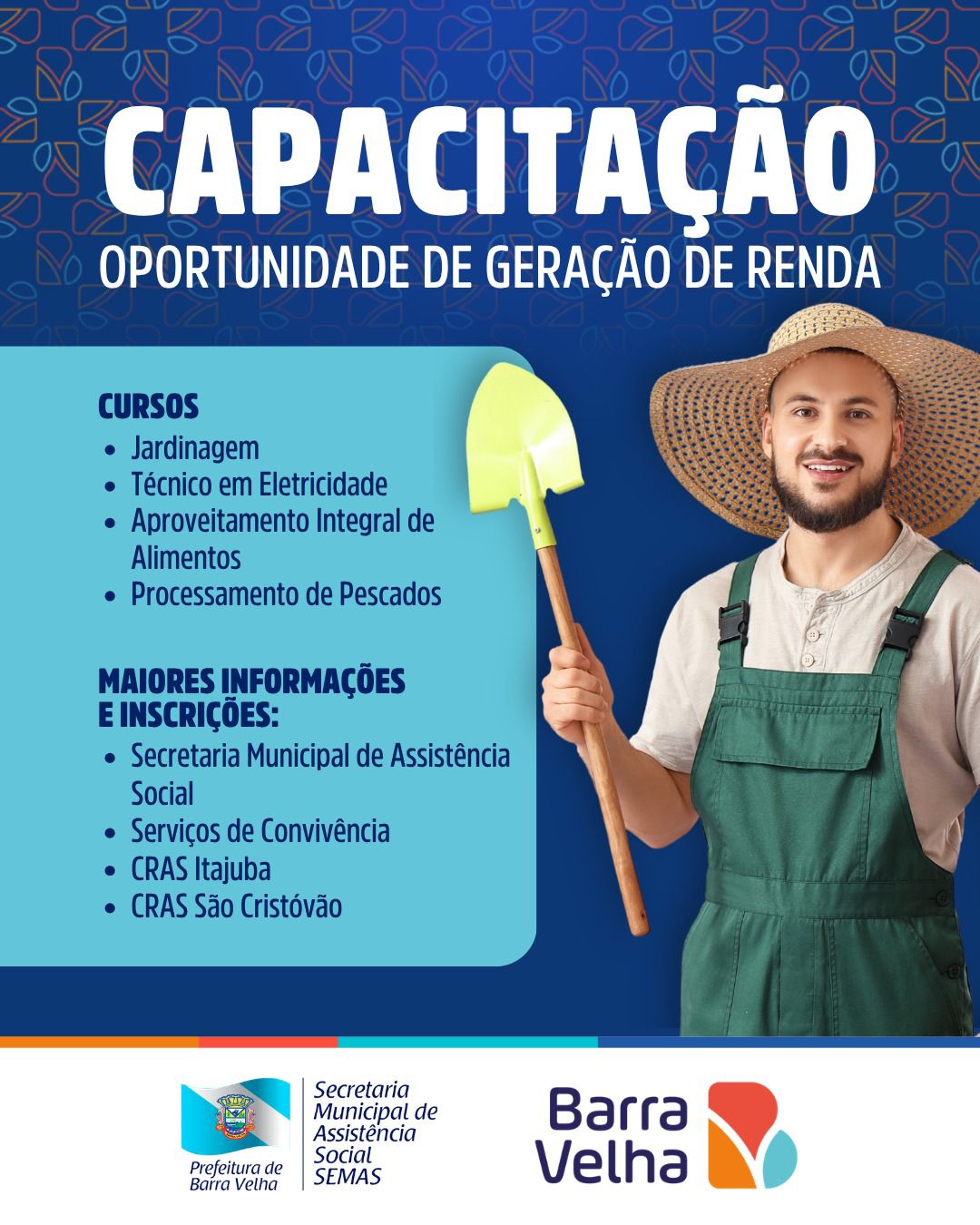 Capacitação, oportunidade e Geração de Renda!