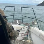 Polícia Militar Ambiental apreende rede ilegal de pesca no costão da praia de São Roque em Penha
