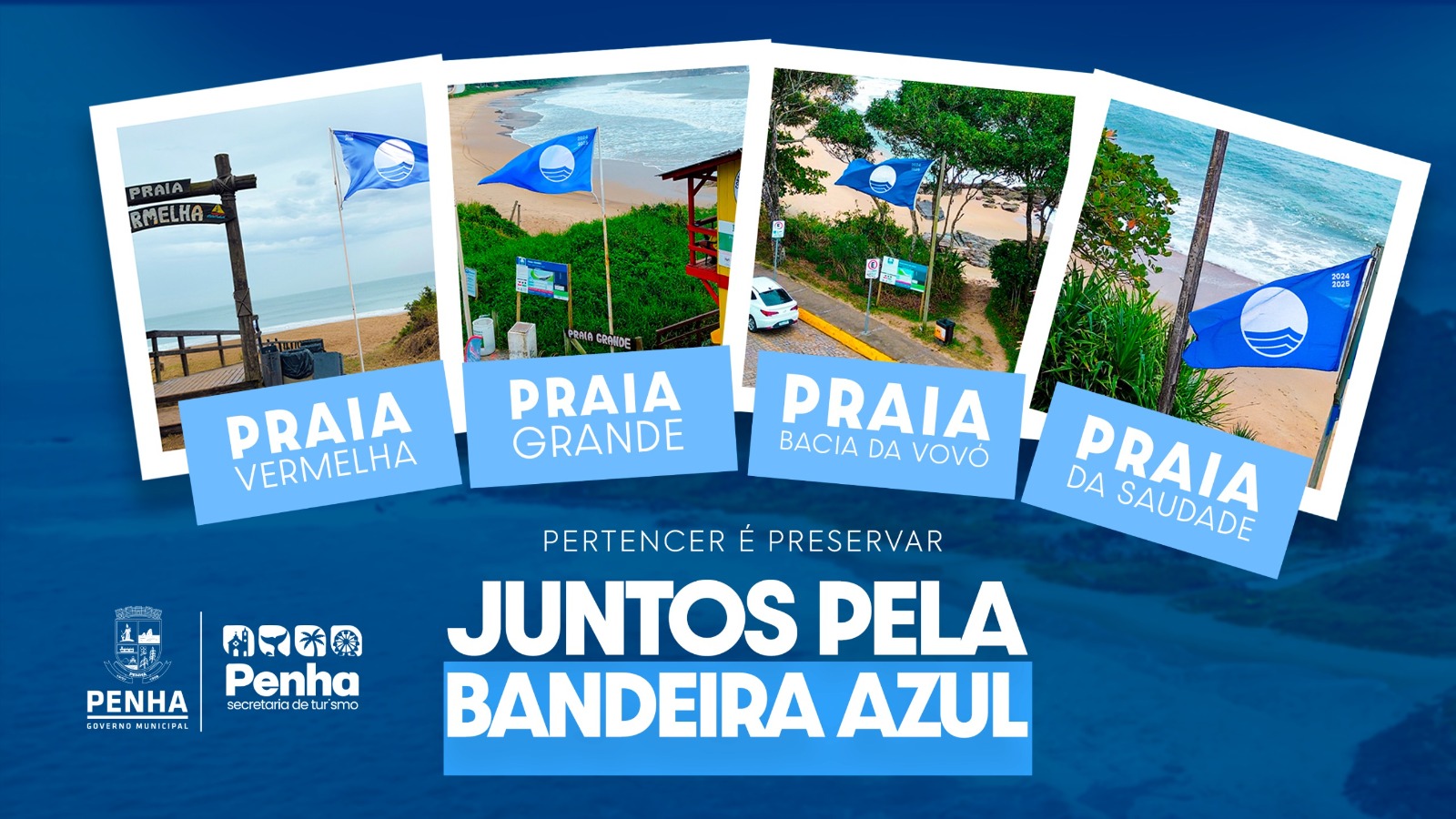 Penha avança com quatro praias recomendadas ao Programa Bandeira Azul 2026/2027