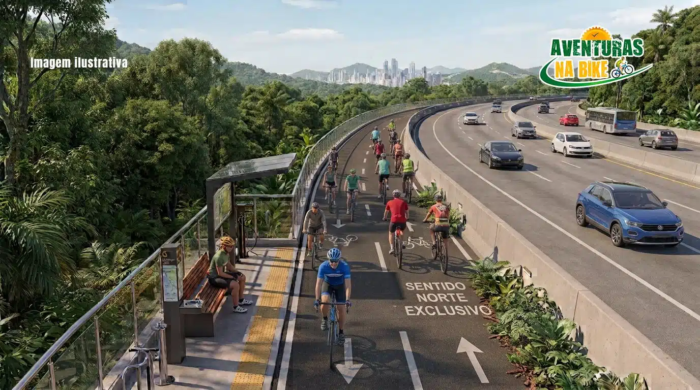 Ciclistas de SC querem ciclovia junto a Viamar, rodovia terá investimentos de 9 bilhões