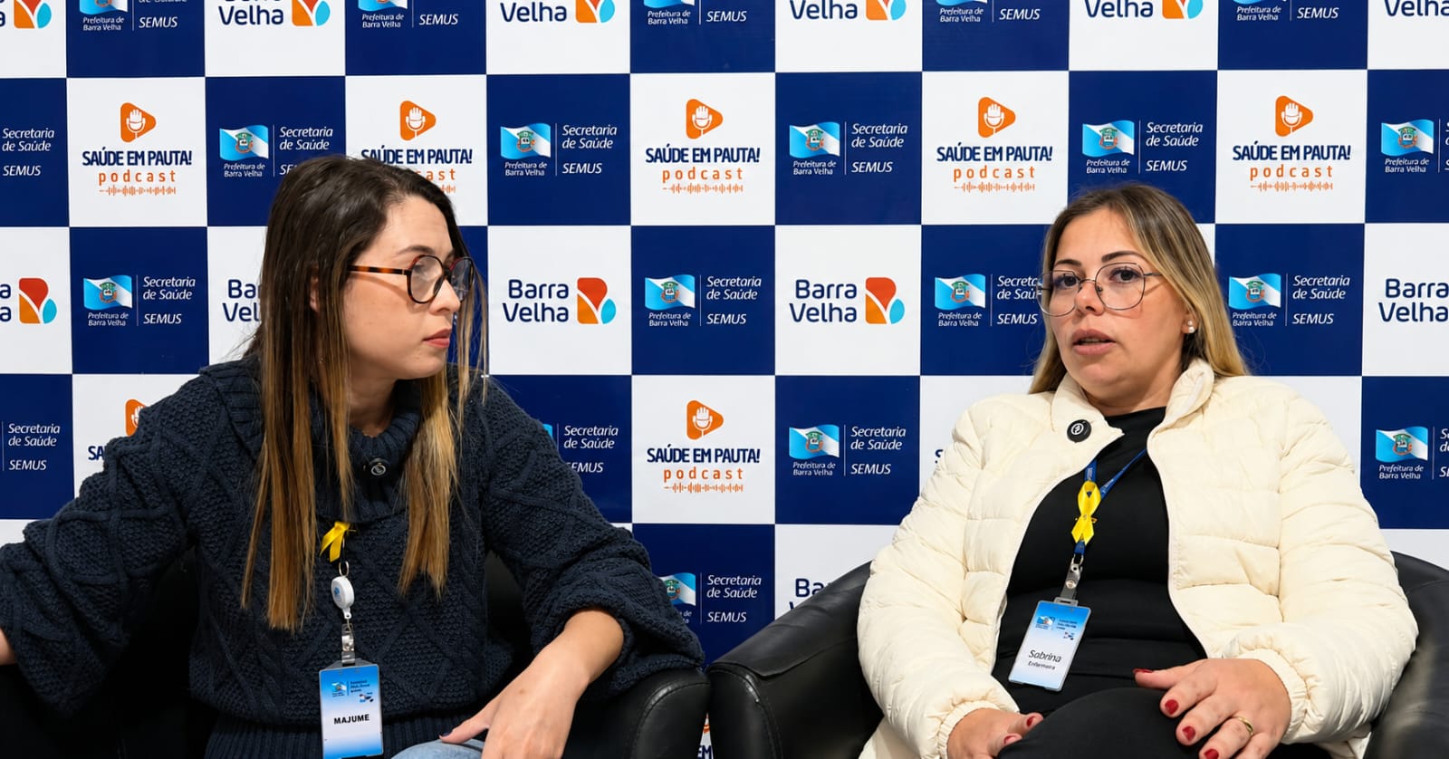 Saúde de Barra Velha apresenta podcast Saúde em Pauta sobre a campanha Julho Amarelo