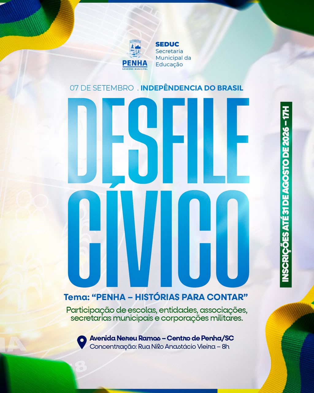 Penha realiza Desfile Cívico em celebração à Independência do Brasil