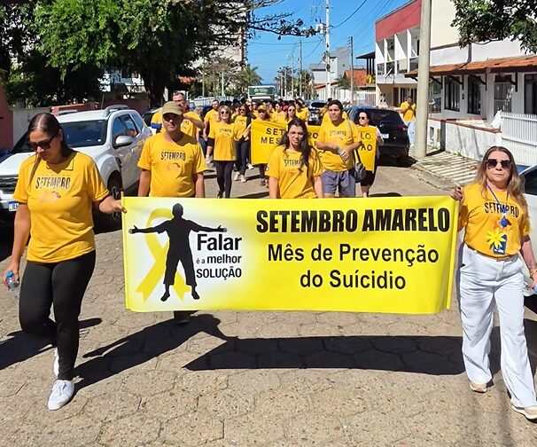 CAPS de Barra Velha promove caminhada para conscientizar sobre saúde mental e valorização da vida