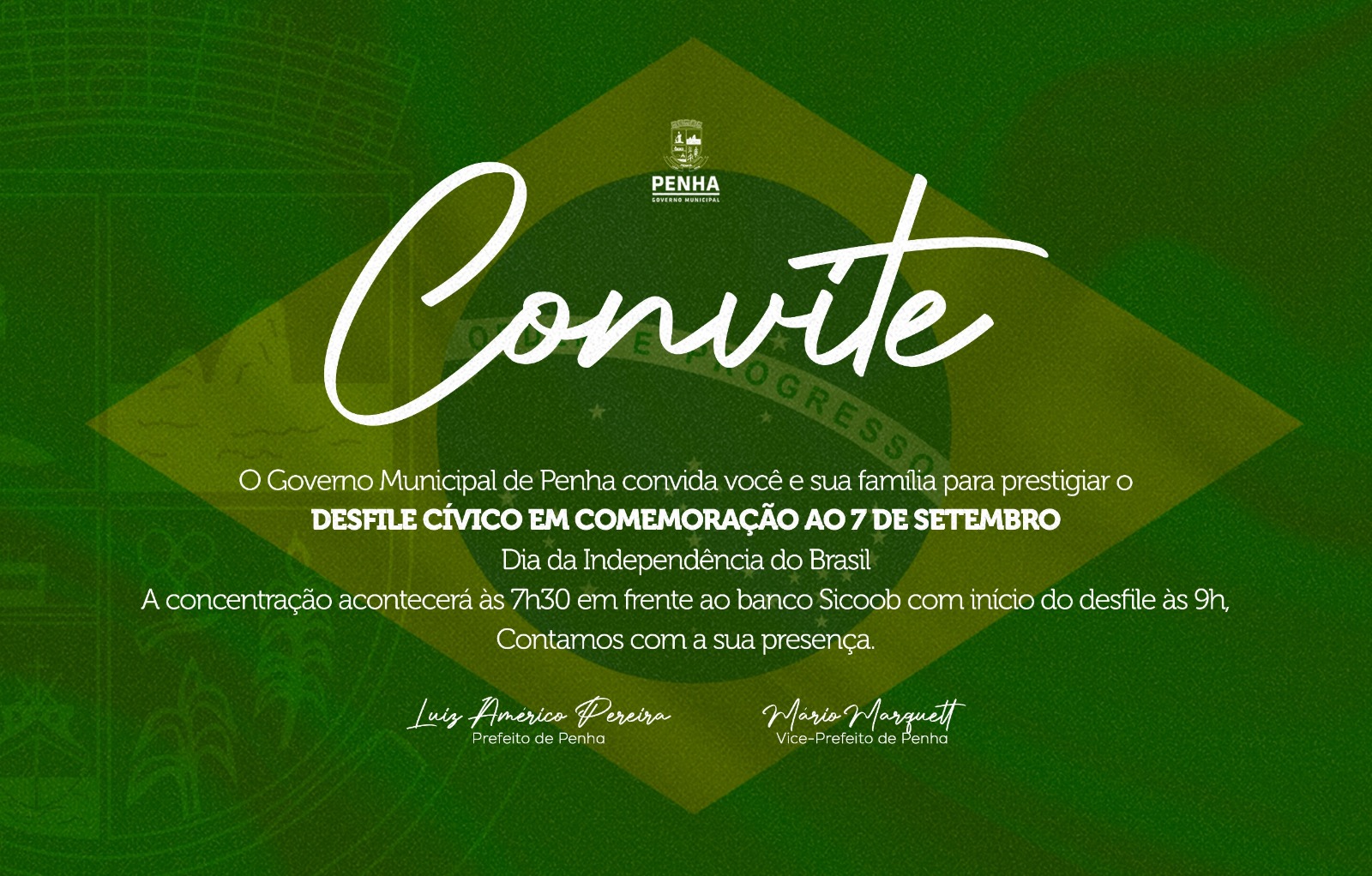 Penha realiza Desfile Cívico nesta segunda-feira, 7 de setembro