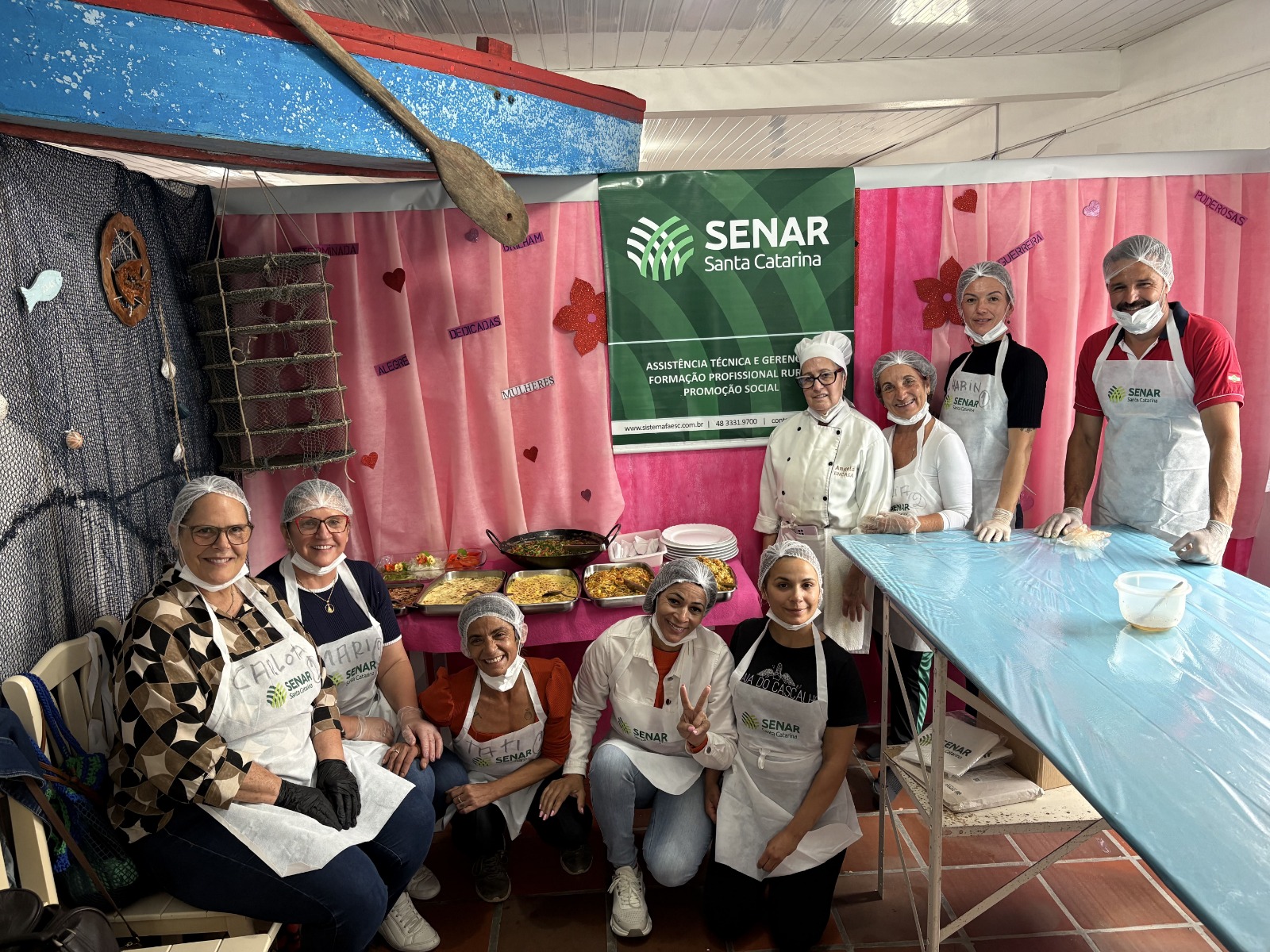 Penha promove curso de culinária de frutos do mar para mulheres pescadoras