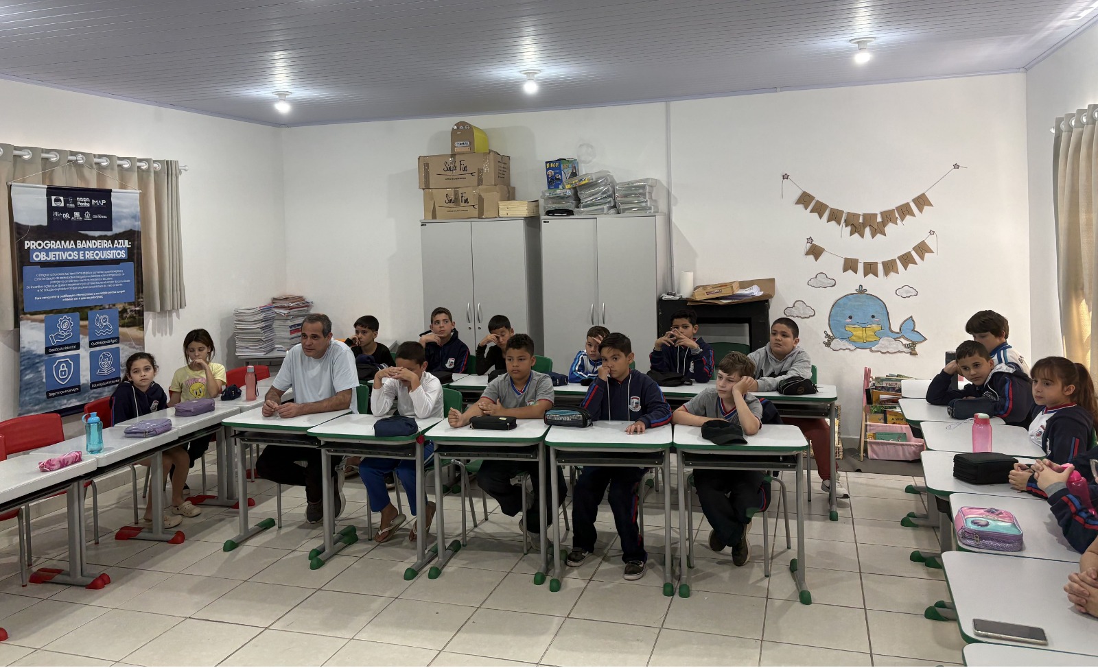 Penha forma estudantes como Guardiões do Oceano em ação de educação ambiental